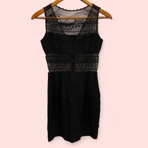 Beautiful Y2K Cache mesh beaded cut out mini dress fairy whimsigoth